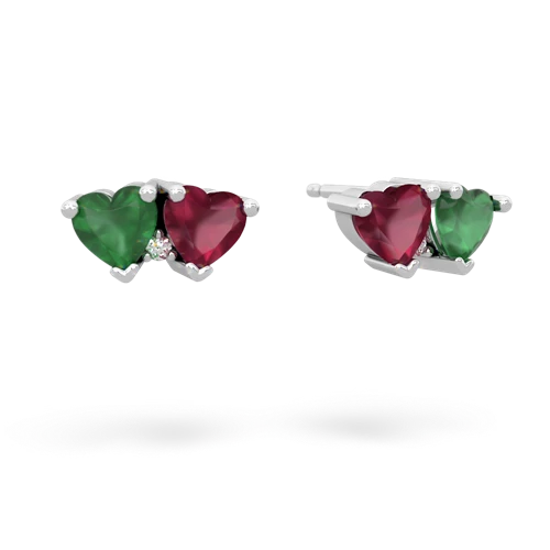 emerald-ruby  earrings