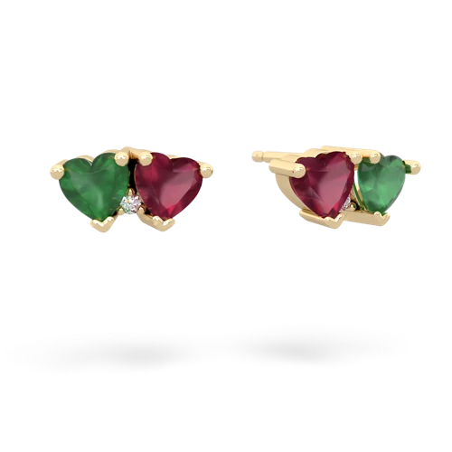 emerald-ruby  earrings