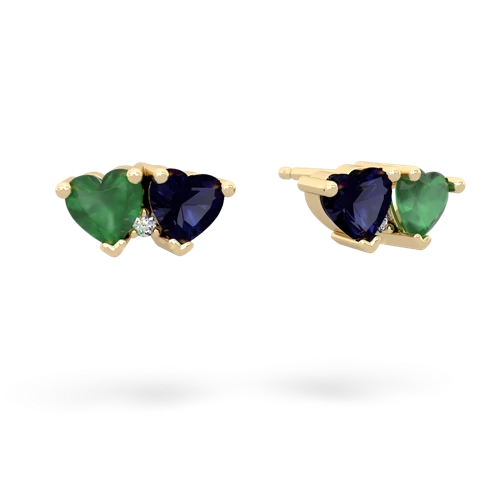 emerald-sapphire  earrings