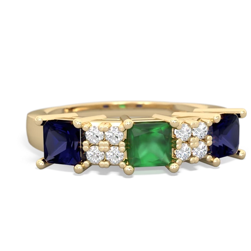 emerald-sapphire timeless ring