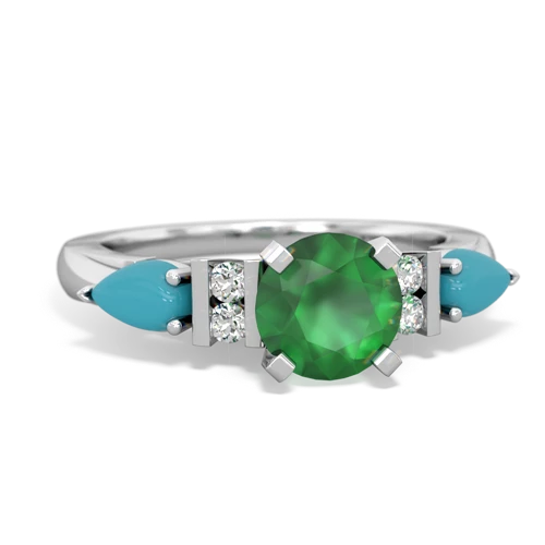 emerald-turquoise engagement ring