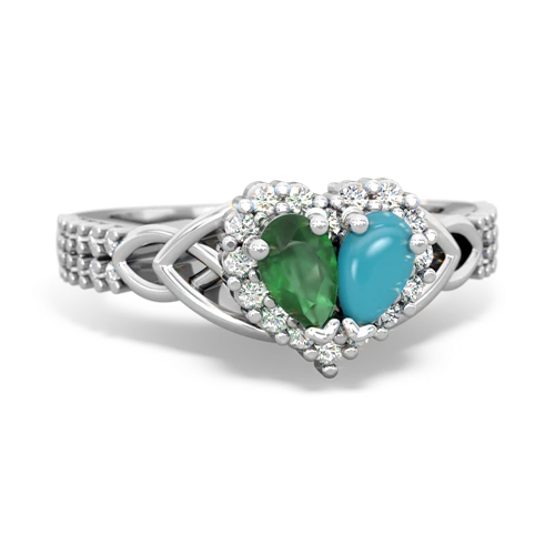 emerald-turquoise keepsake engagement ring