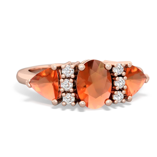 citrine-emerald timeless ring