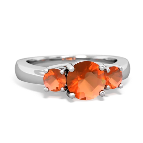 lab sapphire-garnet timeless ring