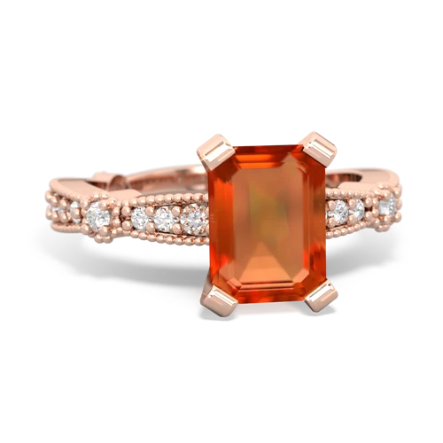 fire opal engagement ring