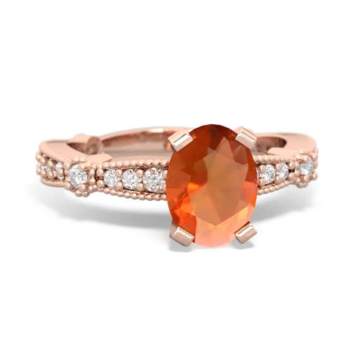 fire opal engagement ring