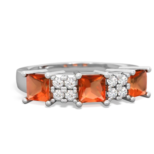 fire opal timeless ring