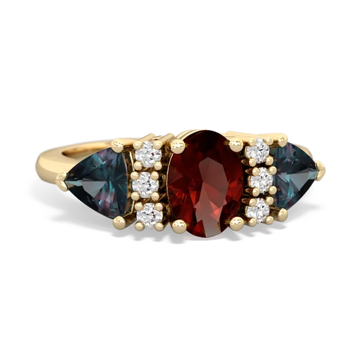 garnet-alexandrite timeless ring