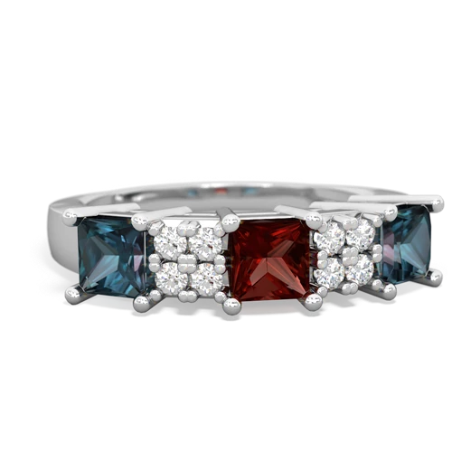 garnet-alexandrite timeless ring