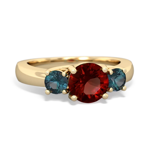 garnet-alexandrite timeless ring