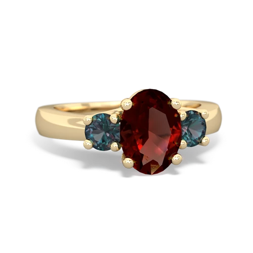 garnet-alexandrite timeless ring