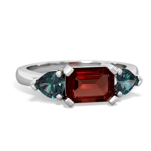 garnet-alexandrite timeless ring