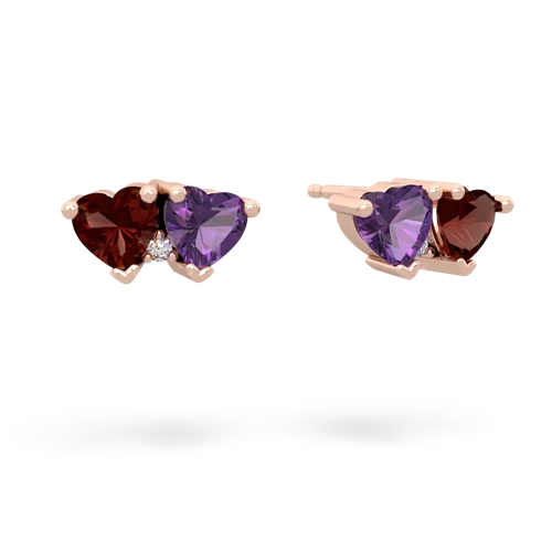 garnet-amethyst  earrings