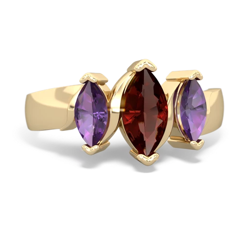 garnet-amethyst keepsake ring