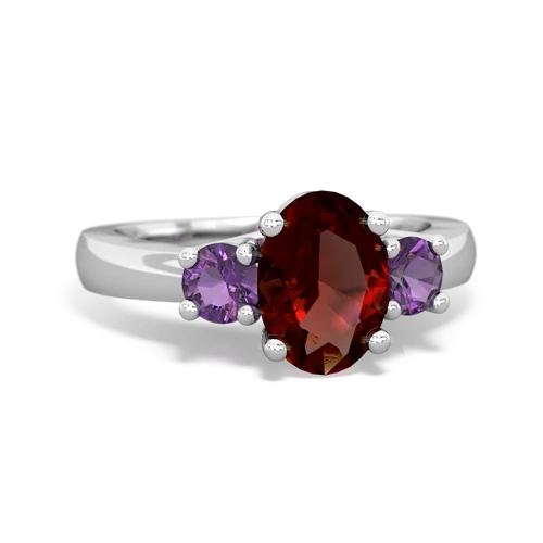 garnet-amethyst timeless ring