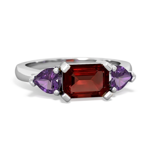 garnet-amethyst timeless ring