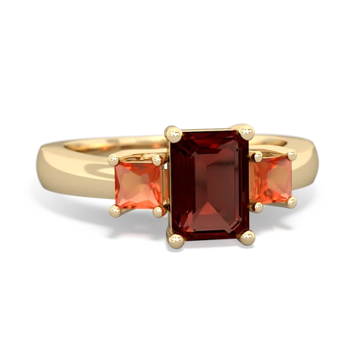 garnet-fire opal timeless ring