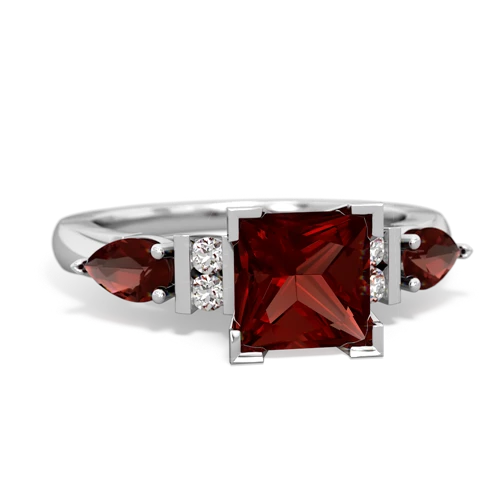 garnet-garnet engagement ring