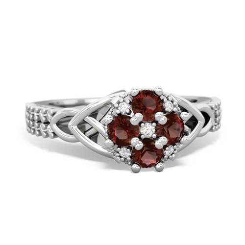 garnet-garnet engagement ring