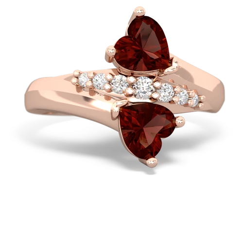 garnet-garnet modern ring