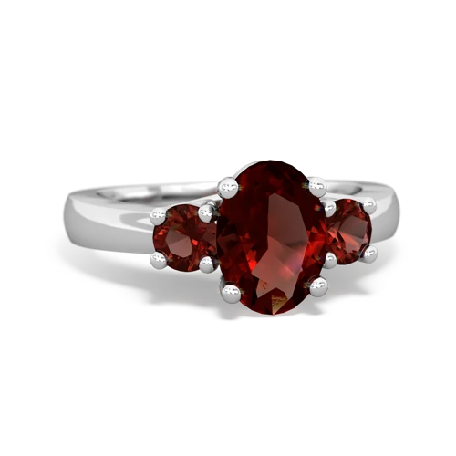 garnet-garnet timeless ring