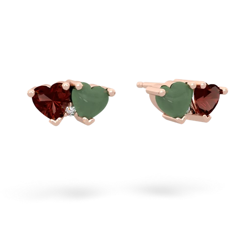 garnet-jade  earrings