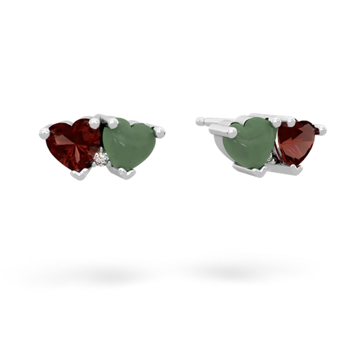 garnet-jade  earrings