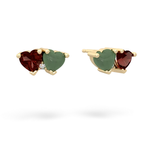 garnet-jade  earrings