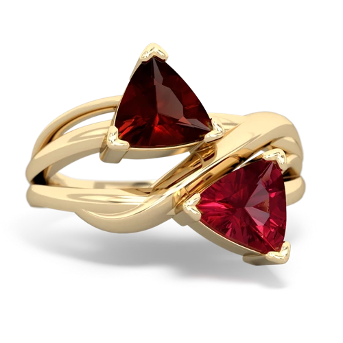 garnet-lab ruby filligree ring