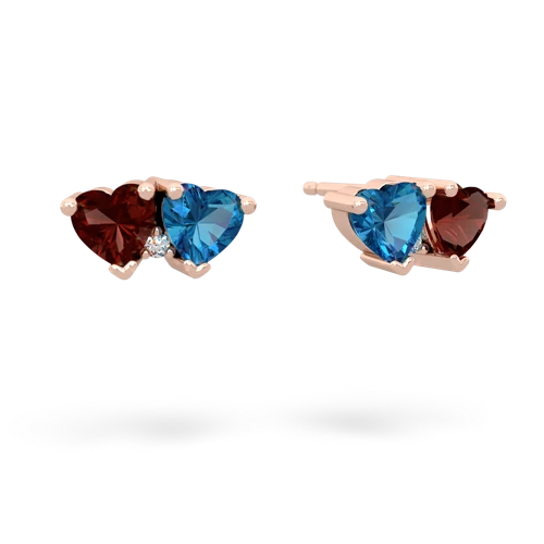 garnet-london topaz  earrings