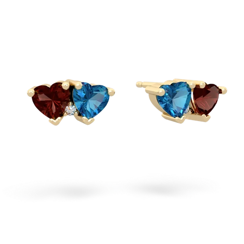 garnet-london topaz  earrings