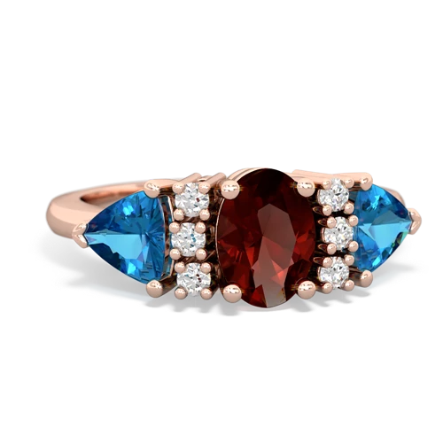 garnet-london topaz timeless ring