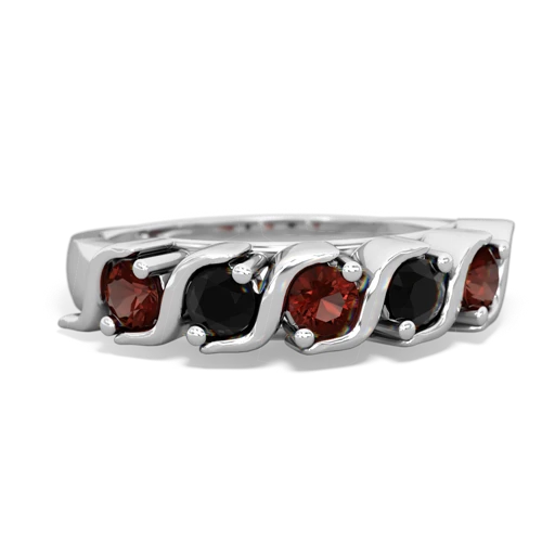 garnet-onyx timeless ring