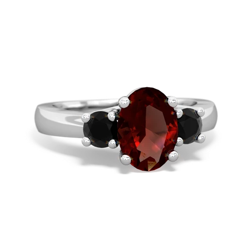 garnet-onyx timeless ring