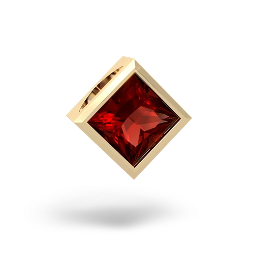 garnet princess-slide pendant