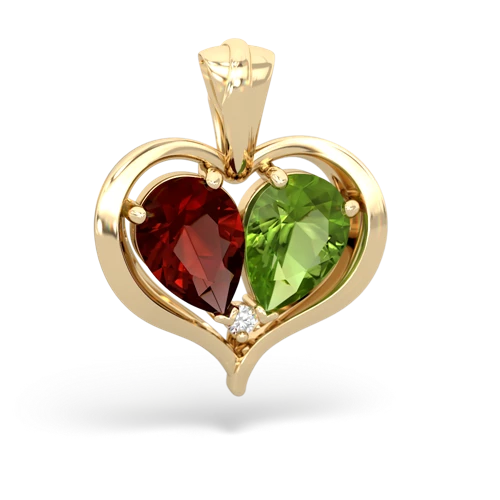 Garnet Peridot Jewelry in 14K Gold | JewelsForMe