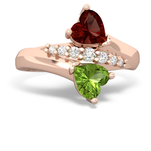 Garnet Peridot Jewelry in 14K Gold | JewelsForMe