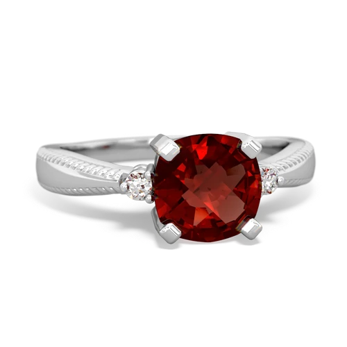 garnet modern ring