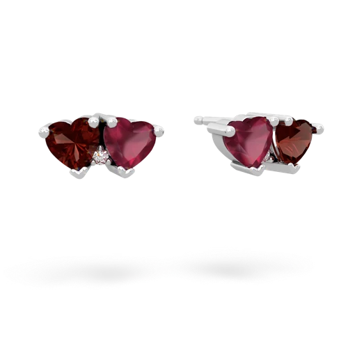 garnet-ruby  earrings