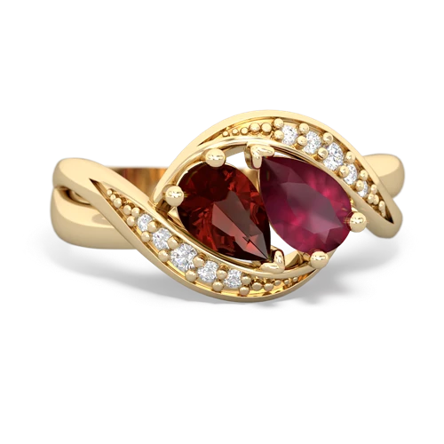 Garnet Ruby Jewelry in 14K Gold | JewelsForMe