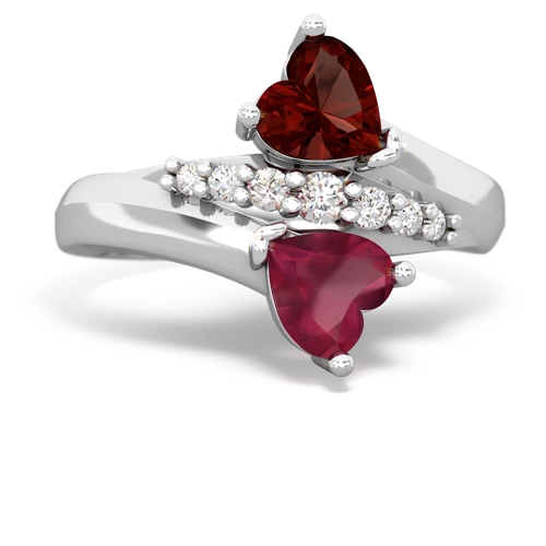 garnet-ruby modern ring