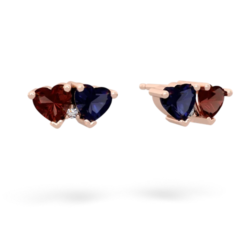 garnet-sapphire  earrings