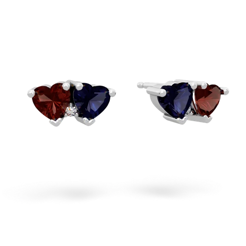 garnet-sapphire  earrings