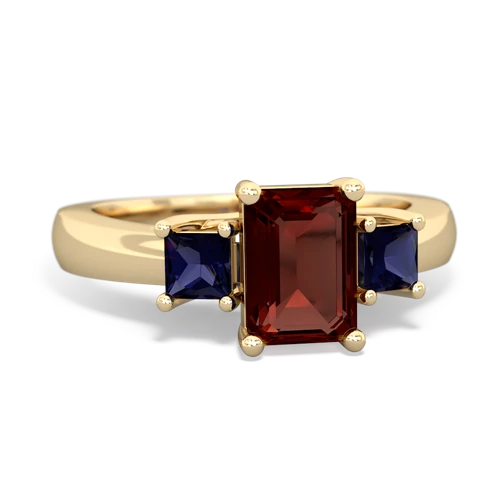 garnet-sapphire timeless ring