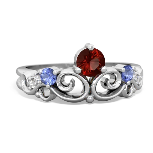 garnet-tanzanite crown keepsake ring