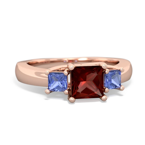 garnet-tanzanite timeless ring