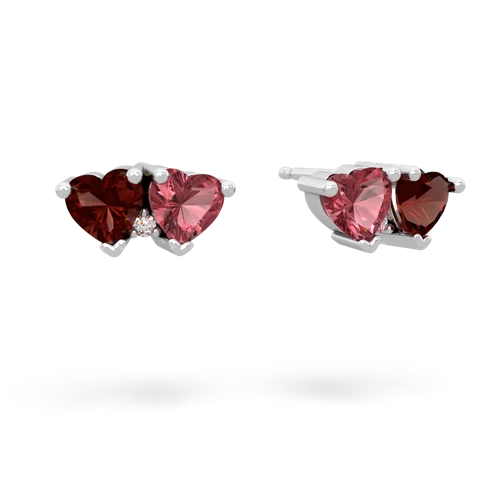 garnet-tourmaline  earrings