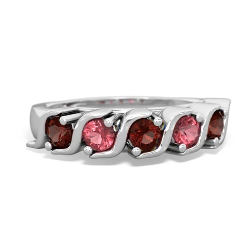 garnet-tourmaline timeless ring