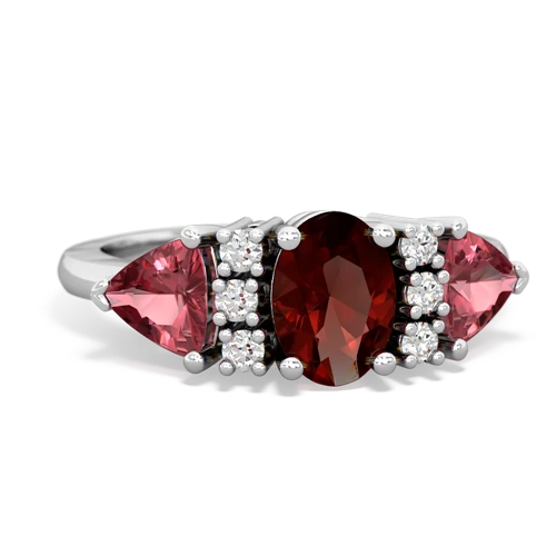 garnet-tourmaline timeless ring