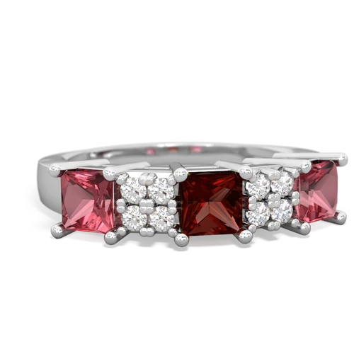 garnet-tourmaline timeless ring